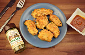 Read more about the article Garlic Parmesan Chicken Bites with Mozzarella Cheese